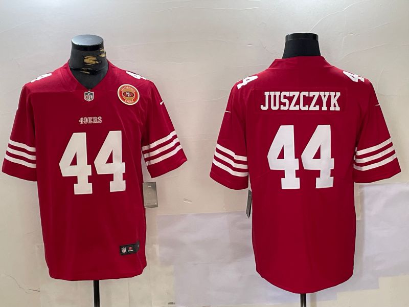 Men San Francisco 49ers #44 Juszczyk Red 2024 Nike Vapor Limited NFL Jersey style 4